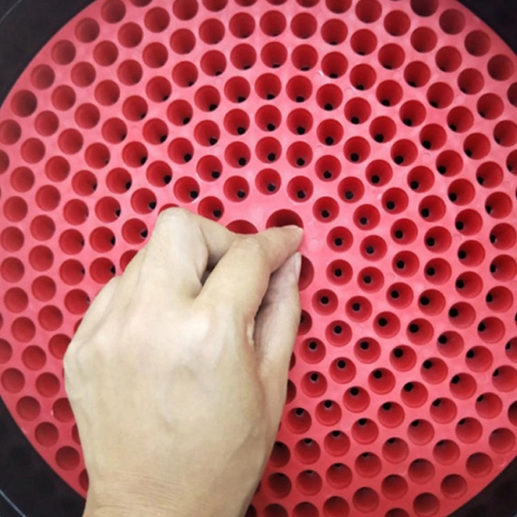 Car wash barrel gravel filter isolation net, round red perforated filter disc