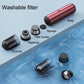 Wine red handheld vacuum cleaner with dust bin and removable filter parts