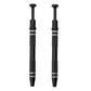 Black IC chip picker tools, two-pack with textured grip and pointed tips