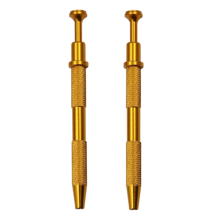 Gold IC chip picker tools, two-pack with textured grip and pointed tips