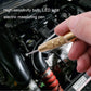 LED car circuit test pen probe being held over engine bay, metal tip