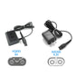 Two shaver charger adapters with US plug and connector tips