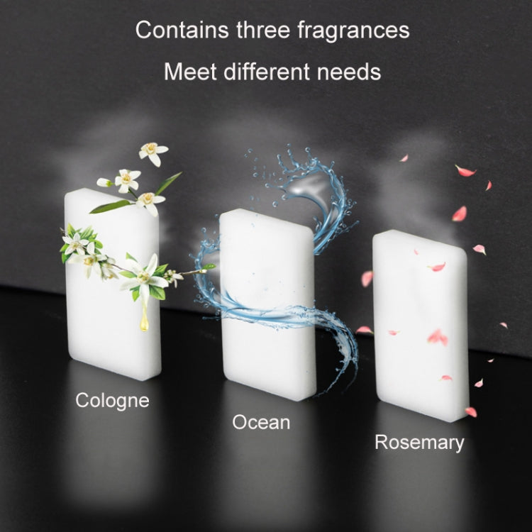 Three fragrance blocks for aroma diffuser: Cologne, Ocean, Rosemary