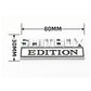 SHITBOX EDITION rear badge dimensions: 80mm wide, 30mm high