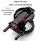 Car cup holder base mechanism with sliding supports and clamp arms