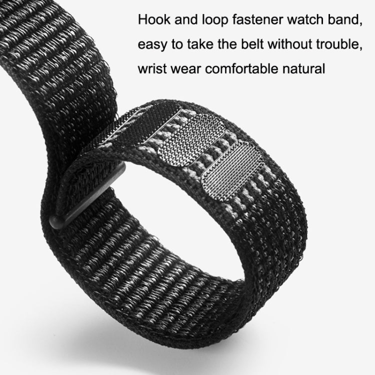 Black hook-and-loop fastening watch band strap for microcurrent sleep instrument