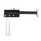 Tire tread depth gauge caliper with metric scale and two silver measuring legs