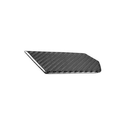 Carbon fiber weave trailer hook cover sticker, dark gray textured panel