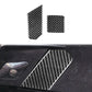 Carbon fiber weave trailer hook cover stickers (2-pack), square and panel shapes