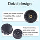Lock insert for anti-theft knob with brass-colored inner core, black