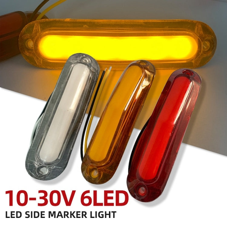LED side marker light set: amber, clear, and red lenses with rectangular housings