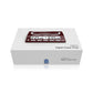 LEAP digital chess timer on retail box, dark display with curved top