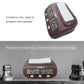Compact digital chess and Go timer with dual LCD displays, three buttons, and white top cover