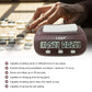 Digital chess and Go timer with dual LCD displays and white top cover in active game