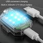 LED strobe tail light charging via USB cable with built-in battery
