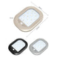 Beige and gray magnetic LED reading lights with compact rectangular housing