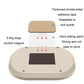 Beige magnetic LED reading light with double-sided adhesive pads and suction magnet