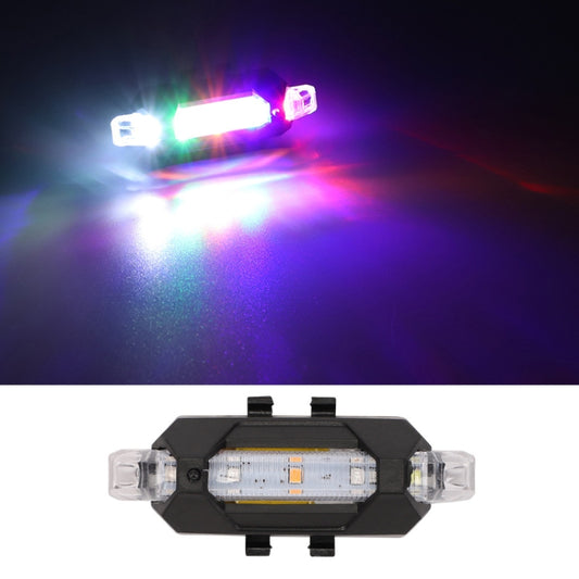 Strobe warning tail light with bright white LEDs and clear side lenses