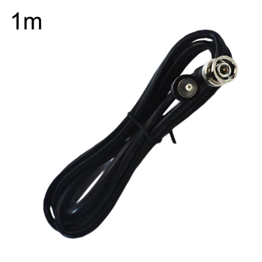 Coaxial BNC to RCA male connection cable, 1 m black jacket