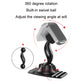 Magnetic phone holder with textured head and swivel ball for viewing-angle adjustment