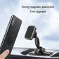 Magnetic car phone holder with textured mount near a phone for attachment