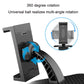 Car phone holder with 360° rotating mount and textured grip cradle