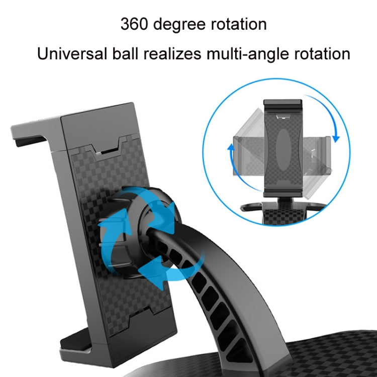 Car phone holder with 360° rotating mount and textured grip cradle