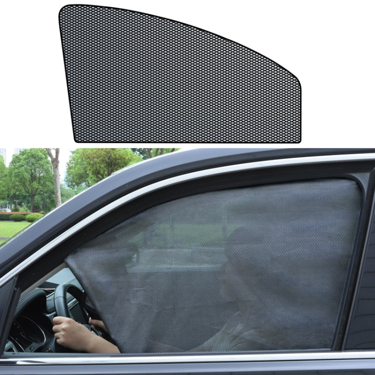 Car side window magnetic sunshade mesh screen in dark gray, one panel