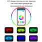 RGB LED ceiling light color options with app control shown for lamp