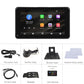 Car smart screen accessories set: power cord, cables, mounting bracket, and user manual.