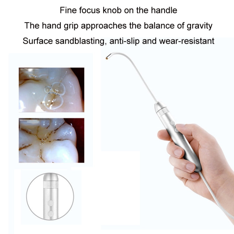 Handheld electronic endoscope handle with fine focus knob and flexible tube