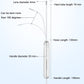 Compact endoscope body with measurements showing 4mm lens and 130mm hose length