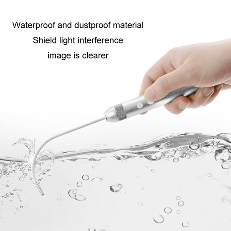 Waterproof electronic endoscope with textured grip and silver waterproof connector