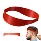 Red neck hair line guide trimming template, non-adjustable silicone band