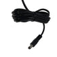 AC-to-DC power cable with barrel connector, black