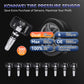 TPMS tire pressure sensor valve stems with dual-frequency sensor modules