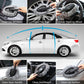 Car cleaning brush set for windows, tire gaps, steering wheel, door handle, and dashboard