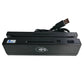 4-in-1 IC card magnetic reader front view with USB cable and status icons