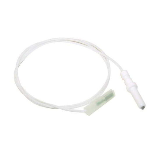 Ceramic igniter lead wire with white ceramic probe and cable, 46 cm
