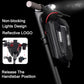 EVA hard shell handlebar bag with non-blocking lights area and reflective logo strip