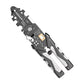 Electric multipurpose wire stripper pliers with black jaws and numbered wire-gauge slots