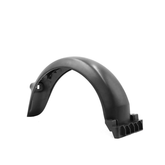 Rear fender for electric scooter, black curved plastic guard with mounting clips