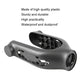 Dark gray front fork cover with circular end openings and internal mounting holes