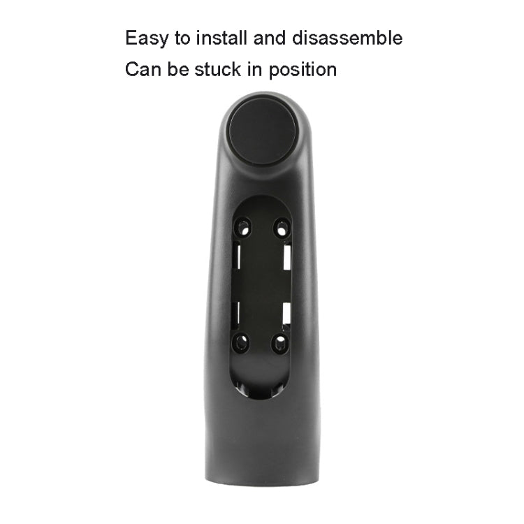 Front fork cover piece in black plastic with top cap and four mounting holes
