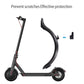 Black scooter fender accessory with curved guard and red taillight, rear fitment