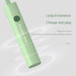 Green folding flashlight desk lamp close-up with portable body and control button