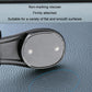 Close-up of black adhesive suction pad on holder for flat, smooth surfaces
