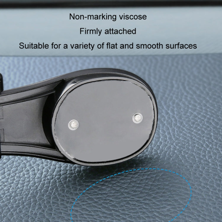 Close-up of black adhesive suction pad on holder for flat, smooth surfaces