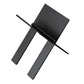 Black folding cigarette holder with three-bar cross base and central holder tube