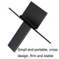 Black portable cigarette holder with cross-frame base and slim holder tube